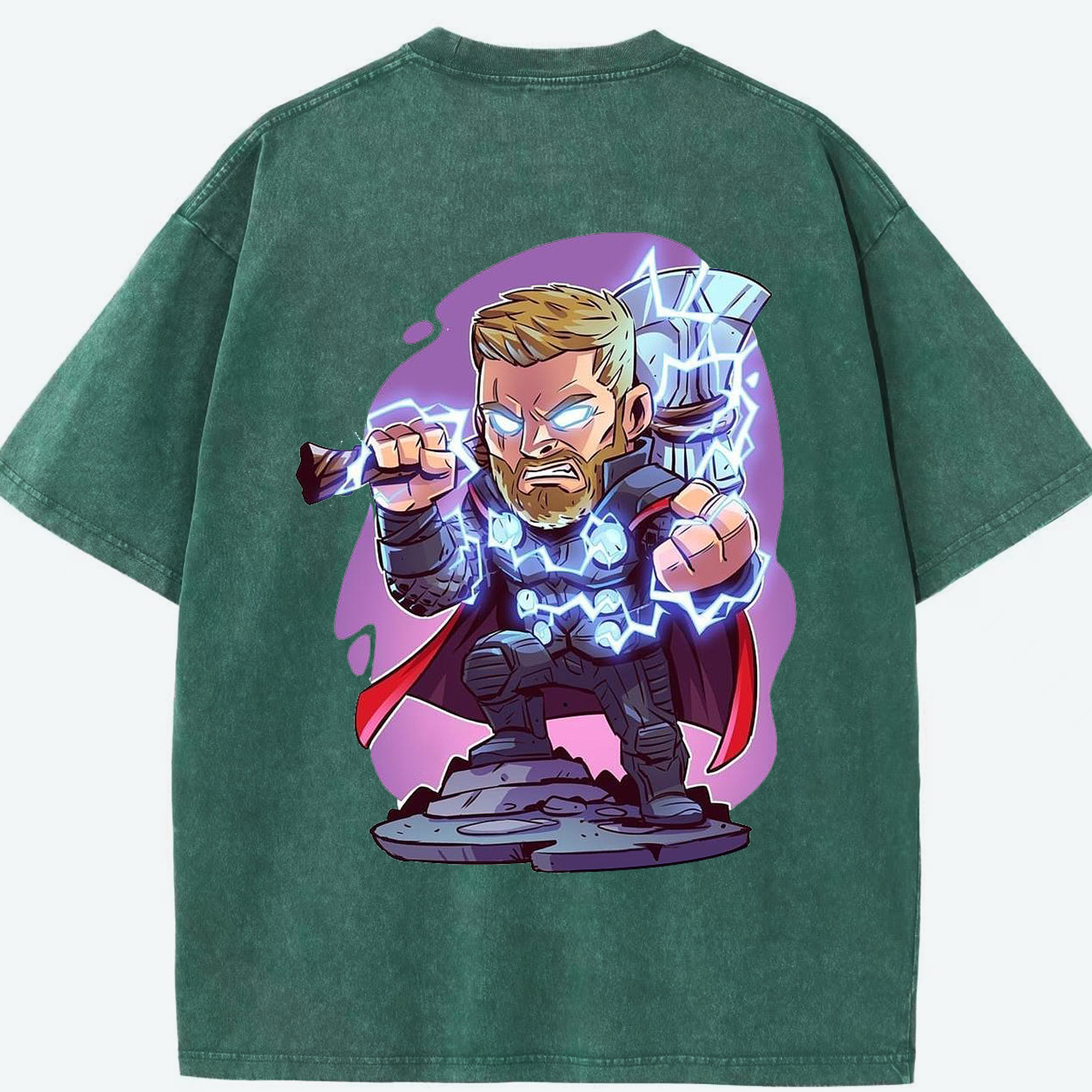 （画像用） アベンジャーズ The Avengers 綿100% ヴィンテージ風 半袖Tシャツ（背面プリント）